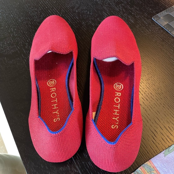 Rothy's The Loafer Size 10 Dark Red - Picture 2 of 6